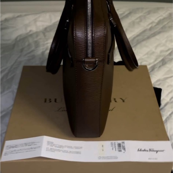 Salvatore Ferragamo Brown Leather Men's Bag - Picture 3 of 8